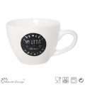 Blanco y negro New Bone China Tea Cup &amp; Saucer